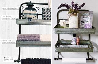 Double Cookhouse Towel Rack