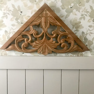 Architectural Salvage Natural Wooden Wall Gable