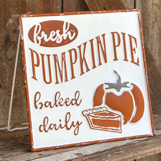 Fresh Pumpkin Pie Easel Sign