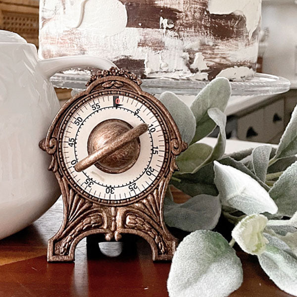 American Style Timer Antique Victorian Inspired Ornate Kitchen Timer - Decor Steals