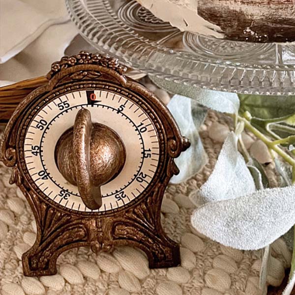 American Style Timer Antique Victorian Inspired Ornate Kitchen Timer - Decor Steals