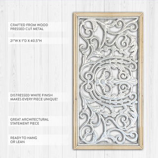 HUGE 40 Inch French Filigree Wall Decor