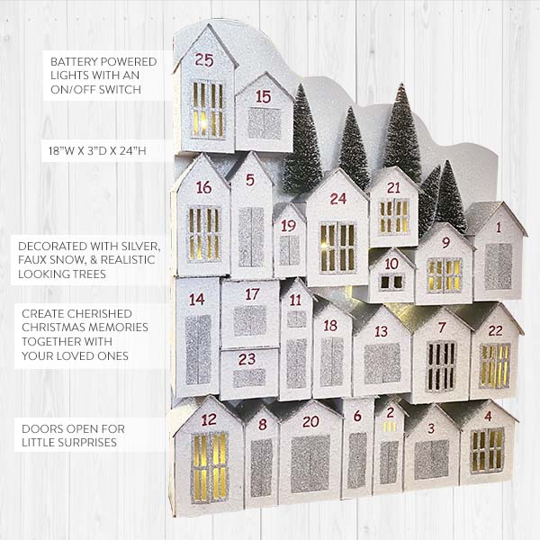 Light Up Glitter Houses Advent Calendar Decor Steals light-up-glitter-houses-advent-calendar-decor-steals