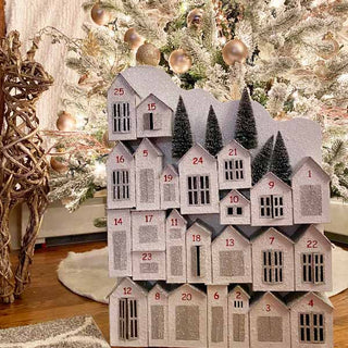 Light Up Glitter Houses Advent Calendar