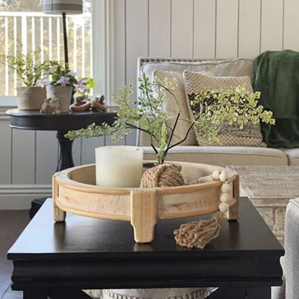 Footed Round Tray Display Risers, Set of 2 - Decor Steals