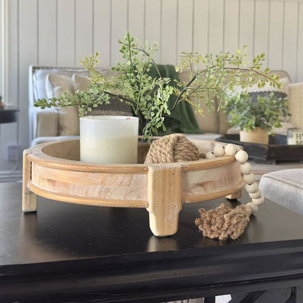 Footed Round Tray Display Risers, Set of 2 - Decor Steals