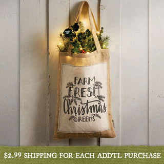 Christmas Feedsack Bag | Vintage Holidays