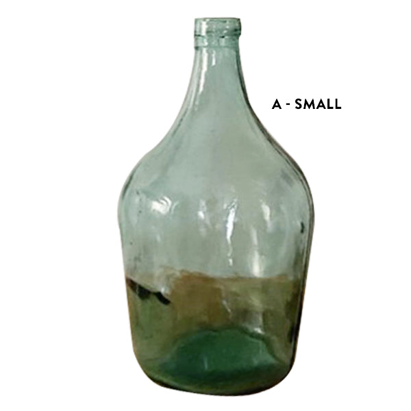 Demijohn or Carboy Glass Bottle in Original Crate