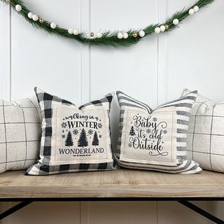 Double Sided Christmas Pillow Cover, Pick Your Style