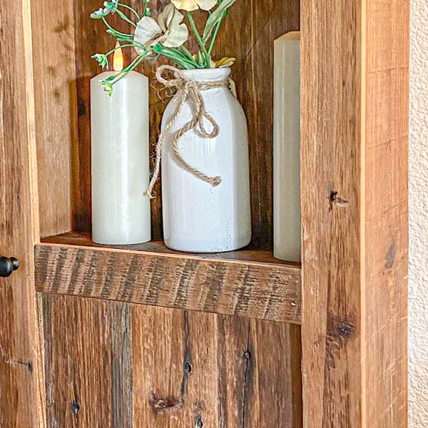 Natural Wooden Storage Cabinet with Drawers - Decor Steals