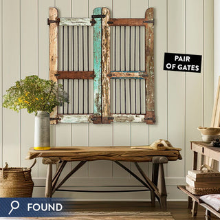 FOUND - Antique Handcrafted Gate Pair