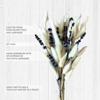 Bunny Tail and Lavender Dried Bouquet