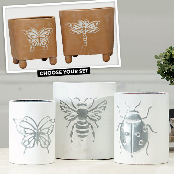 Antique Finish Insect Planters, Pick Your Style – Decor Steals