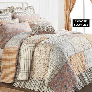 Patchwork Quilt and Shams, Pick Your Size