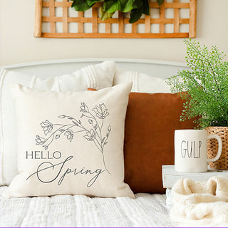 Spring Cotton Blend Pillow Cover, Pick Your Style