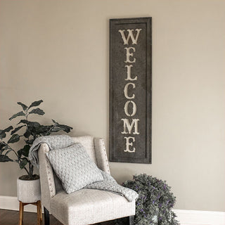 56 Inch Metal Welcome Sign