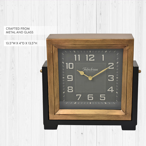 LARGE Square Metal Clock Decor Steals