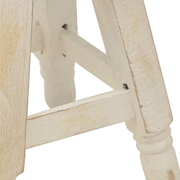Whitewashed Riser Stools - Decor Steals