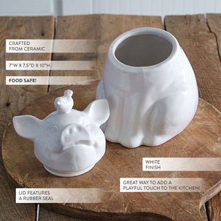 Ceramic Piglet Cookie Jar
