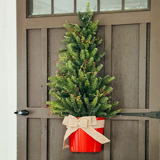 Pre-Lit LED Door Christmas Tree