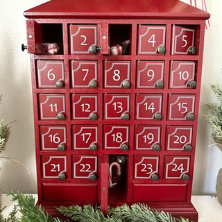 Advent Calendar Wooden Cabinet {Keep the Tradition}