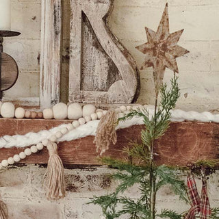 Vintage Inspired Distressed Tree Topper