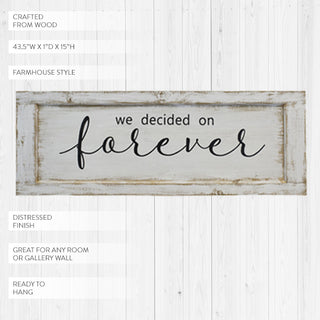 Forever Wooden Distressed Sign
