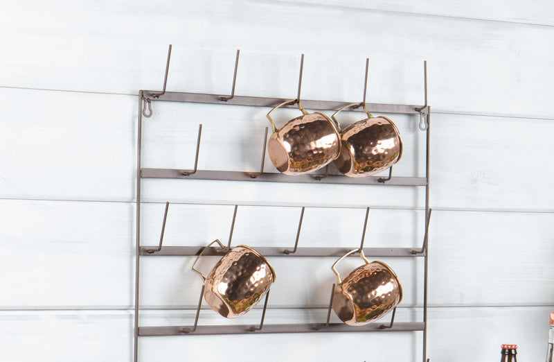 Wall Mounted Mug Rack - European Vintage - Decor Steals