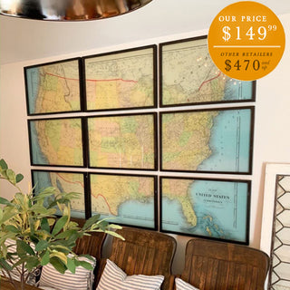 1880 Map of United States & Territories | County Atlas