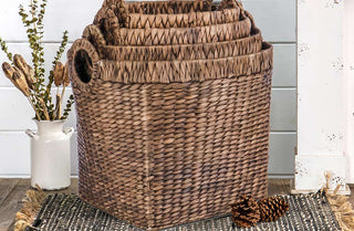 Nesting Hyacinth Storage Baskets, Set of 4