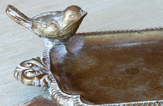 Brass Bird Soap Dish, Set of 2
