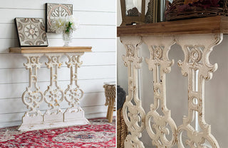 Intricate Scrollwork Console Table