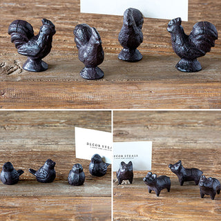 Cast Iron Place Card Holders, Pick Your Style