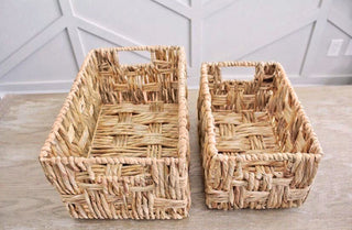 Wicker Utility Baskets, Set of 2