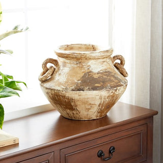 Aged Finish Terracotta Vase