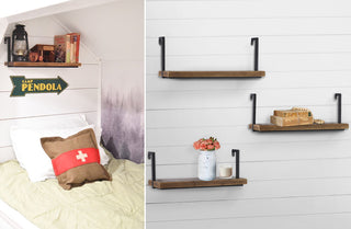 Wooden Floating Shelves, Set of 3