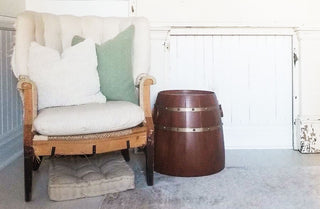 Barrel Inspired Accent Table
