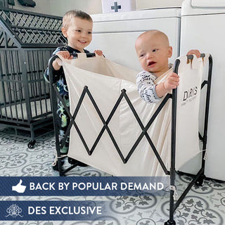 HUGE Whites And Darks Rolling Laundry Cart | DES Exclusive