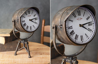 Spotlight Inspired Vintage Desk Clock