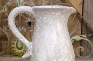 Glazed Earthen Pitcher and Double Handled Vase, Pick Your Style