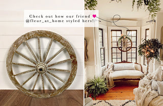 Oversized Decorative Wagon Wheel