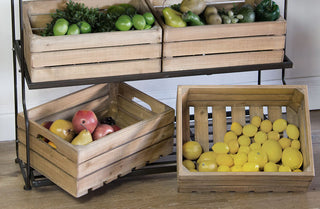 Farmers Market Stand With Removable Storage Crates