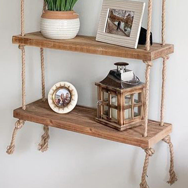 Industrial Pipe and Rope Shelf