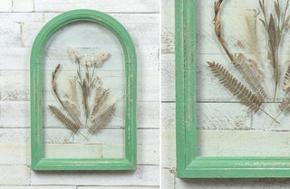 Green Framed Pressed Botanical