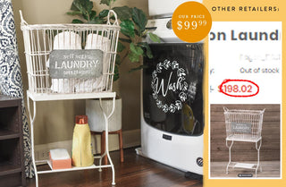 Removable Large Laundry Basket on Stand