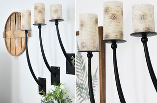 Blacksmith Wall-Mounted Candle Sconce, Set of 3