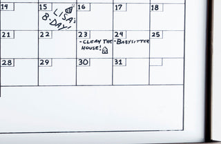 Dry Erase Calendar Wall Rack
