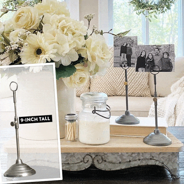 Photo Keeping Stand Metal Photo Holder | Metal Photo Holder Stand - Decor Steals