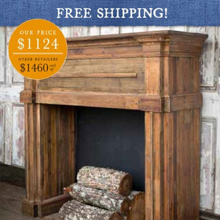 Reclaimed Pine Fireplace Mantle