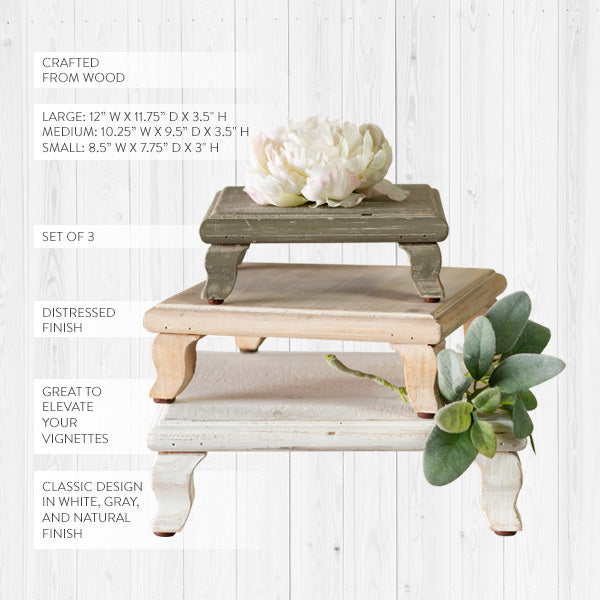 Wooden Risers | Multi Colored Wooden Risers - Decor Steals